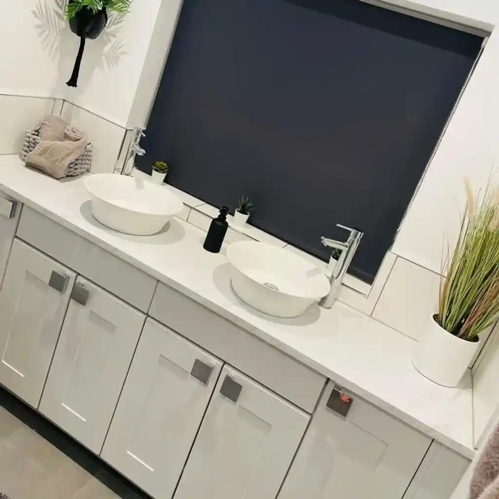 HIS AND HERS BATHROOM